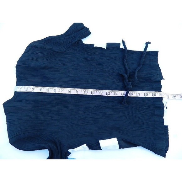 Ilyza New York Top/Blouse Women's Size M Black & White Full Zip Front Tie Back - Picture 10 of 11